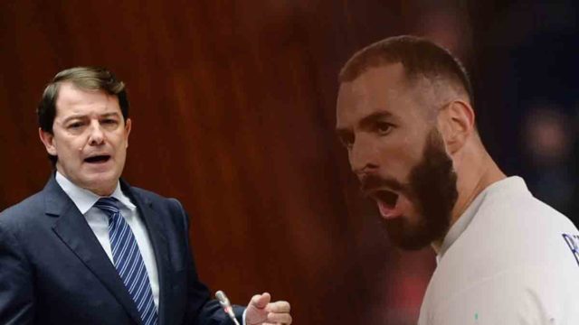 Benzema y Alfonso Fernández Mañueco