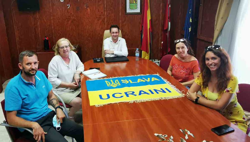 Manifestación solidaria para recaudar fondos para Ucrania en la localidad de Algete