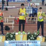 El joven Iker diaz de Colmenar Viejo, bronce en el Campeonato de España de Salto de altura