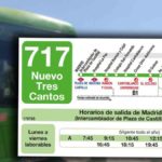 Tres Cantos estrena la línea de autobús 717