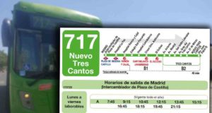 Tres Cantos estrena la línea de autobús 717