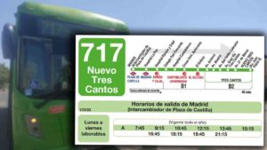 Tres Cantos estrena la línea de autobús 717