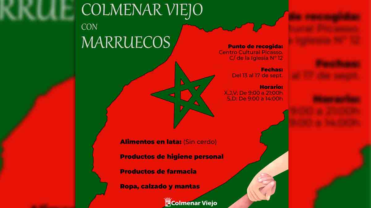 Colmenar Viejo se une a Marruecos: Punto de Recogida de Alimentos y Productos para Ayuda Humanitaria