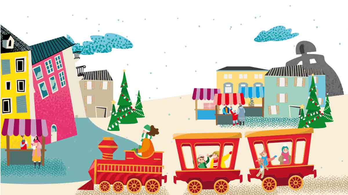 El 'Tren de la Navidad' une Alcobendas: Un recorrido festivo para los vecinos