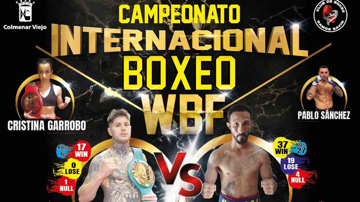 Colmenar Viejo acoge el Primer Campeonato Internacional WBF de Boxeo en la Región