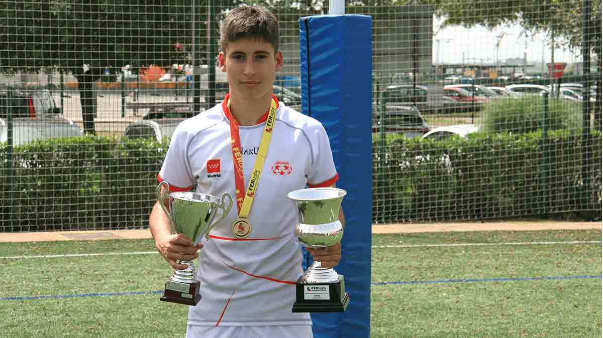 Alejandro Velasco del Sanse Scrum se proclama Campeón de España con la Selección Madrileña de Rugby sub-14