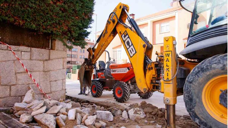 Inicio de las obras de mejora en las calles Emigdio Díaz Martín y Francisco Barbieri y el entorno del Auditorio "Villa de Colmenar Viejo"