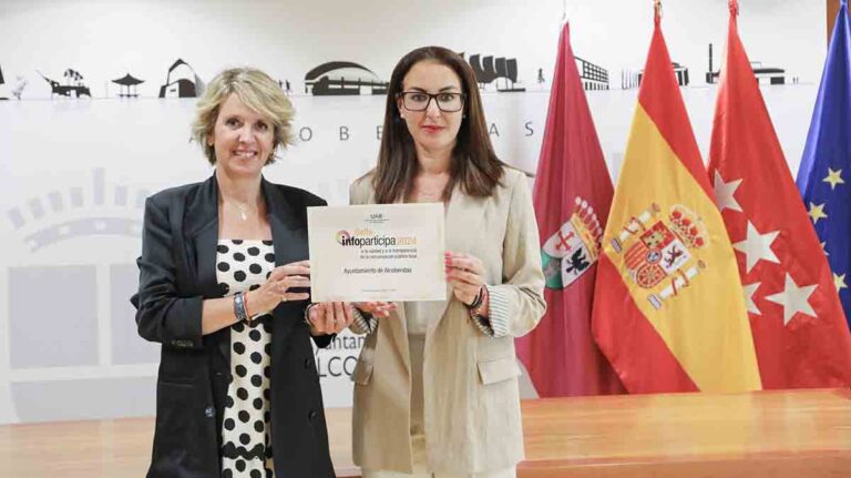 El Ayuntamiento de Alcobendas recibe de nuevo el Sello Infoparticipa por su transparencia institucional
