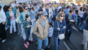 Manifestación en San Sebastián de los Reyes por el ruido de los aviones y la falta de soluciones