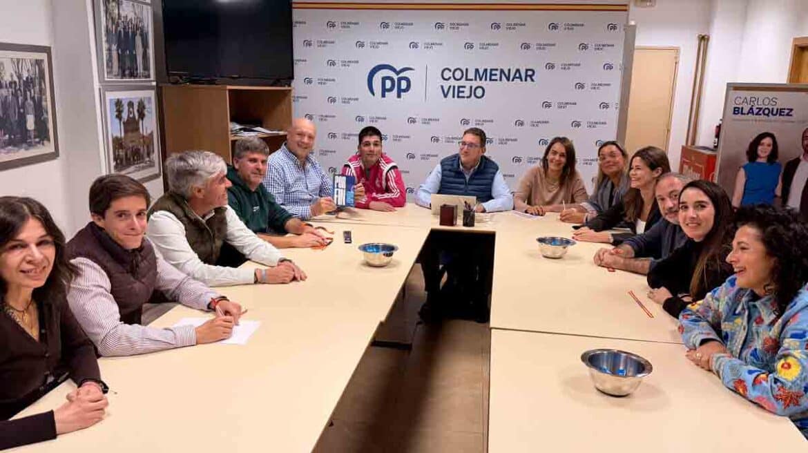 Equipo de campaña del PP de Colmenar Viejo para las elecciones generales de 2026